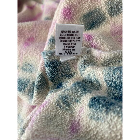 MONROW Bamboo Burst Tie Dye Boxy Sweatshirt - Picture 13 of 13